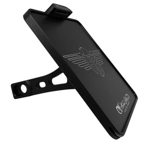 *6 DAYS EXTRA TRANSIT TIME* HeinzBikes, side mount license plate bracket. Black LICENSE PLATE BRACKETS Heinz Bikes