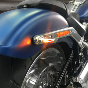 Heinz Bikes Turnsig Wing 3 In1 Matt Ch Taillight/Turn Signals Combo Heinz Bikes