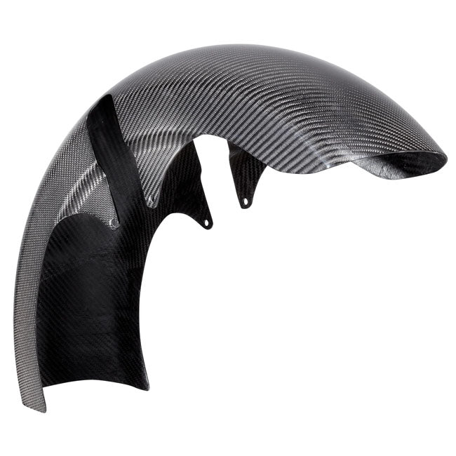 Arlen Ness Fat 21" Carbon Fiber Rapper Front Fender - 14-23 Touring Fender Front Arlen Ness