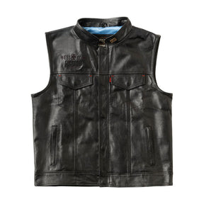 WCC x 13 1/2 Dominator leather riding vest VESTS West Coast Choppers