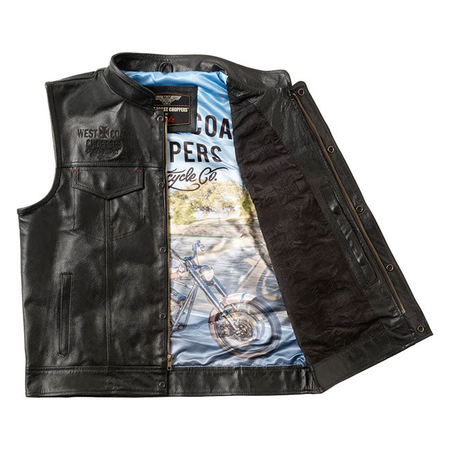 WCC x 13 1/2 Dominator leather riding vest VESTS West Coast Choppers