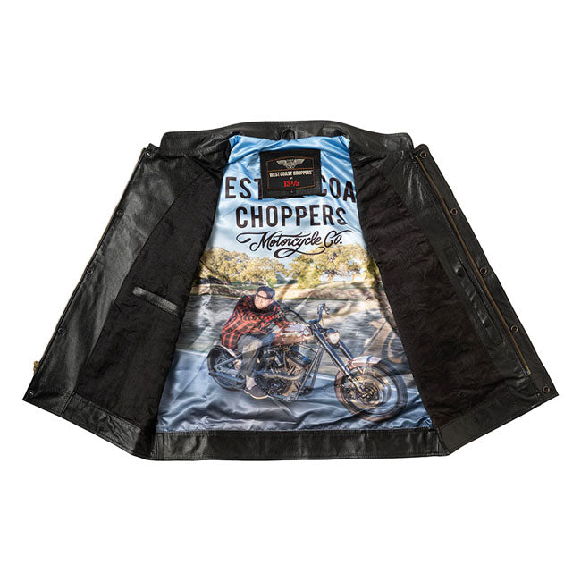 WCC x 13 1/2 Dominator leather riding vest VESTS West Coast Choppers
