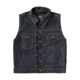 WCC x 13 1/2 Dominator RAW denim riding vest VESTS West Coast Choppers
