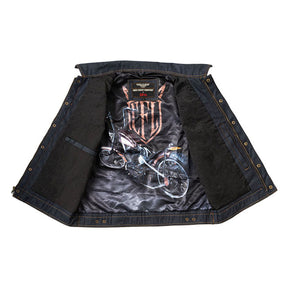 WCC x 13 1/2 Dominator RAW denim riding vest VESTS West Coast Choppers