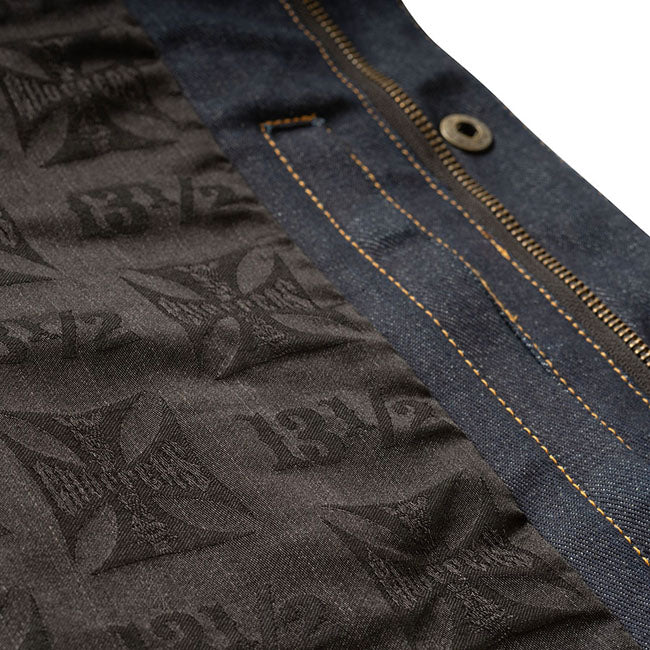 WCC x 13 1/2 Dominator RAW denim riding vest VESTS West Coast Choppers