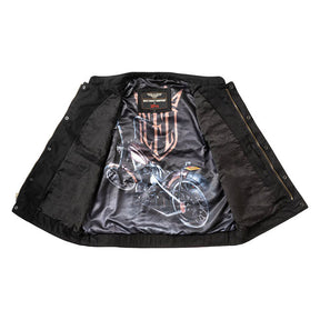 WCC x 13 1/2 Dominator black canvas riding vest VESTS West Coast Choppers