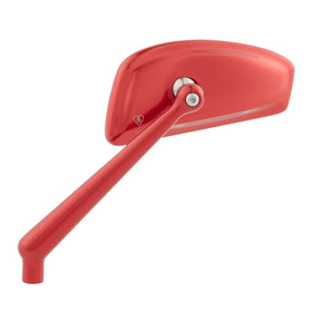 Left Tearchop Forged Mirror, Red Mirrors Arlen Ness