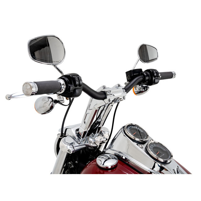 Performance Machine (Pm) Phatbar & Riser Kit Chr 9 Rise Handlebars Performance Machine