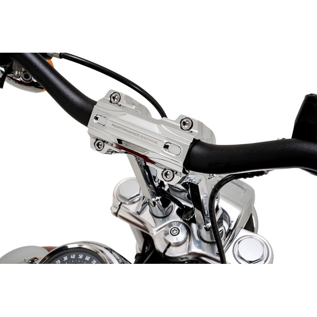 Performance Machine (Pm) Phatbar & Riser Kit Chr 9 Rise Handlebars Performance Machine