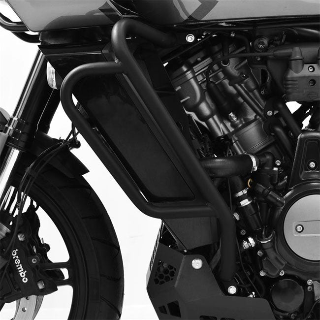 Zieger, crash bar / engine guard set. Black ENGINE GUARDS Zieger