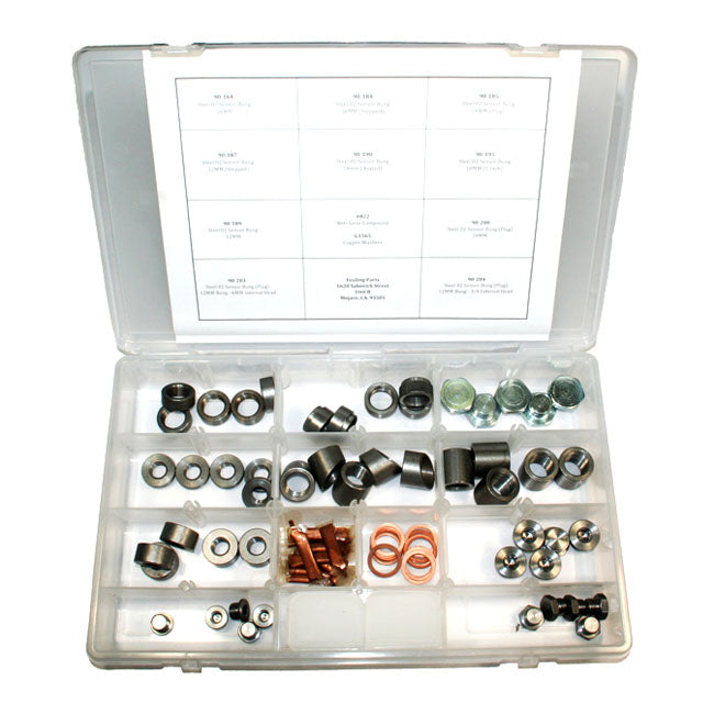 Feuling, 02 bung/plug kit. Stainless steel EXHAUST MISC Feuling