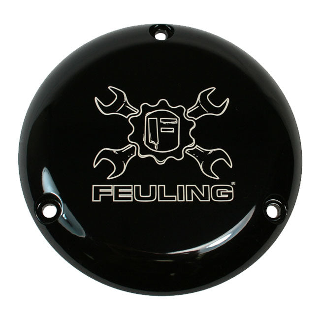 Feuling, derby cover. Gear Cross Wrench. Black CC Derby Cover Feuling