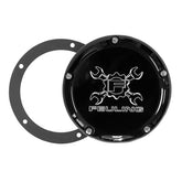 Feuling, derby cover. Gear Cross Wrench. Black CC Derby Cover Feuling