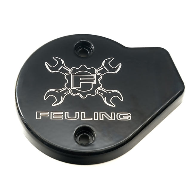 Feuling, timer cover. Gear Cross Wrench. Black CC CAM COVERS Feuling