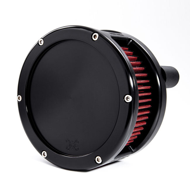 Feuling, BA air cleaner. Black. Red filter. Solid cover Air Cleaner Feuling