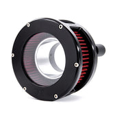 Feuling, BA air cleaner. Black. Red filter. Clear cover Air Cleaner Feuling