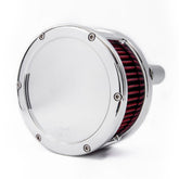 Feuling, BA air cleaner. Chrome. Red filter. Solid cover Air Cleaner Feuling