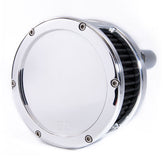 Feuling, BA air cleaner. Chrome. Black filter. Solid cover Air Cleaner Feuling