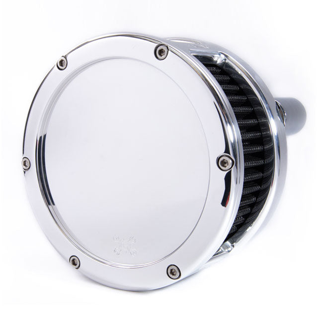 Feuling, BA air cleaner. Chrome. Black filter. Solid cover Air Cleaner Feuling