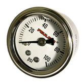 Feuling Parts Gauge Pressure Liq Wht Oil Pressure Gauges Feuling