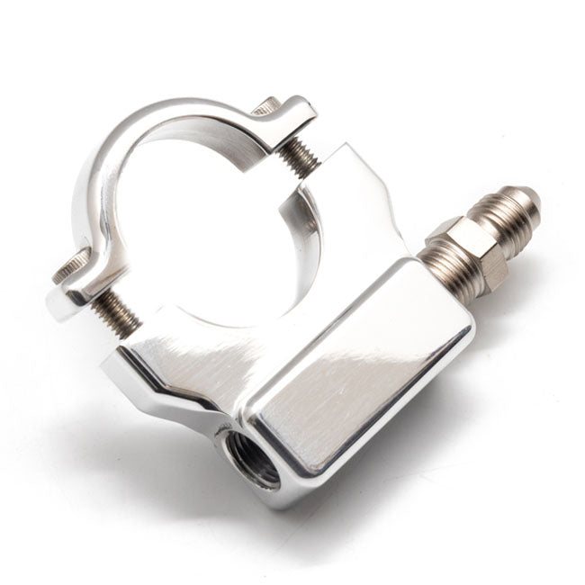 Feuling, 1" handlebar oil pressure gauge mount. Polished OIL PRESSURE GAUGES Feuling