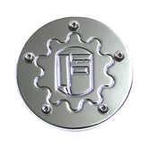 Feuling, point cover. Gear Logo. Chrome POINT COVERS Feuling