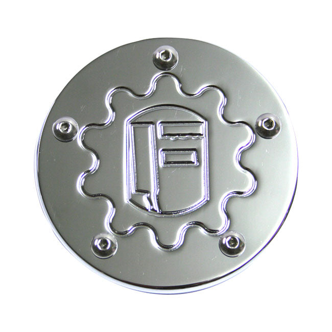 Feuling, point cover. Gear Logo. Chrome POINT COVERS Feuling