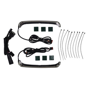Custom Dynamics Sequential Low Profile Saddlebag Lights, Amber Turn Signal & Smoked Lens - 14+ Touring Light Kits Led Custom Dynamics