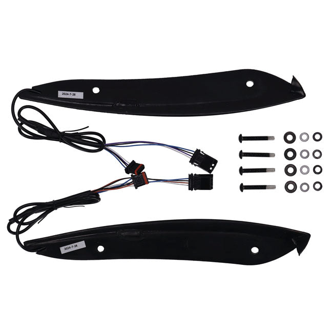 Custom Dynamics Genesis® 4 Dynamic LED Standard Turn Signals, Black - 15-24 Touring Light Kits Led Custom Dynamics