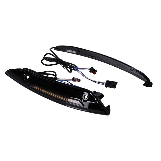 Custom Dynamics Genesis® 4 Dynamic LED Standard Turn Signals, Black - 15-24 Touring Light Kits Led Custom Dynamics