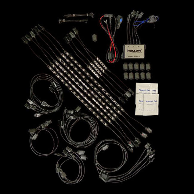 Custom Dynamics, ProGLOW Full Bike accent light kit LIGHT KITS LED Custom Dynamics