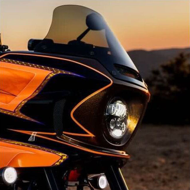 Custom Dynamics ProBeam Headlight Mounting Kit, Black - 21-24 Low Rider ST Headlamp Brackets Custom Dynamics