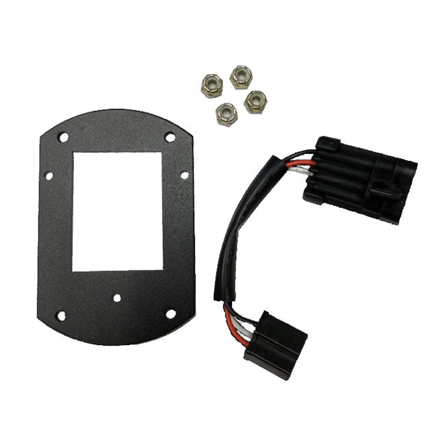 Custom Dynamics ProBeam Headlight Mounting Kit, Black - 21-24 Low Rider ST Headlamp Brackets Custom Dynamics