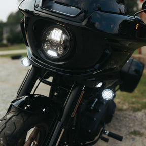 Custom Dynamics 5.75 Black Led Headlamp Ece Headlamp Kits Custom Dynamics