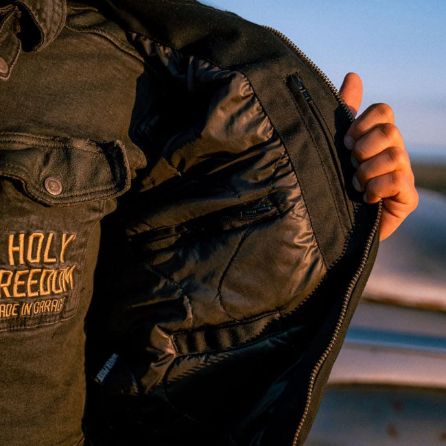 Holy Freedom Crew Bomber jacket black JACKETS MALE Holy Freedom