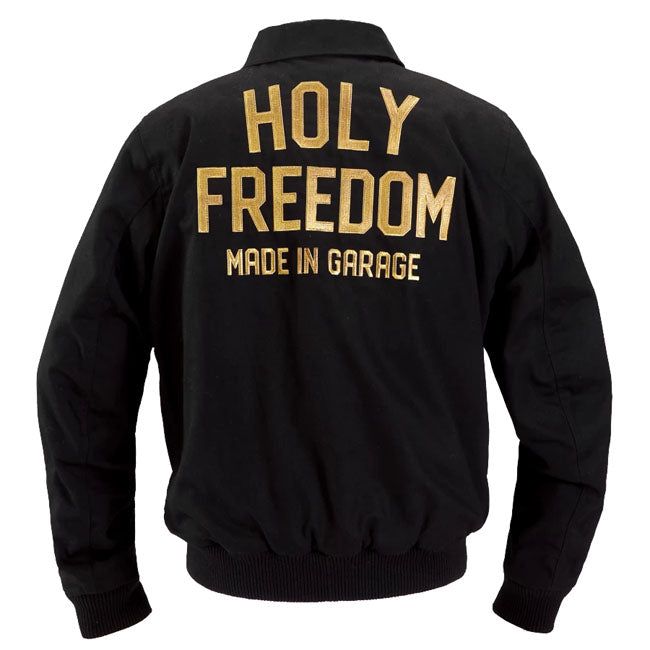 Holy Freedom Crew Bomber jacket black JACKETS MALE Holy Freedom