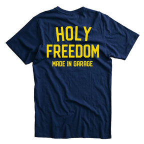 Holy Freedom Crew t-shirt blue T-SHIRTS Holy Freedom