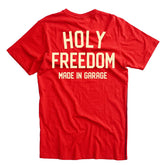 Holy Freedom Crew t-shirt red T-SHIRTS Holy Freedom
