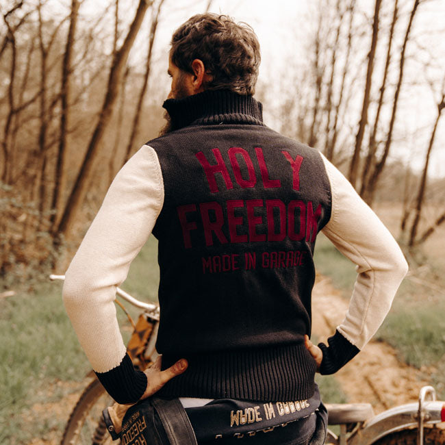 Holy Freedom Dirtrack Sweatshirt Black/White Sweatshirts Holy Freedom