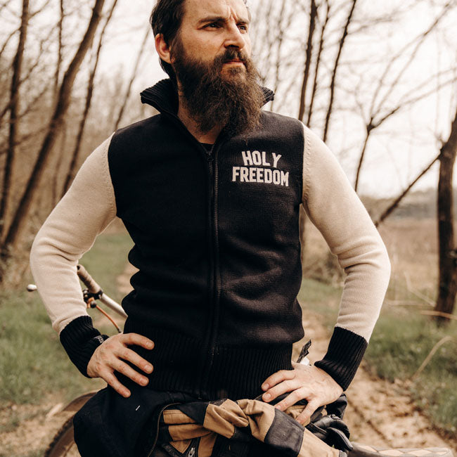 Holy Freedom Dirtrack Sweatshirt Black/White Sweatshirts Holy Freedom