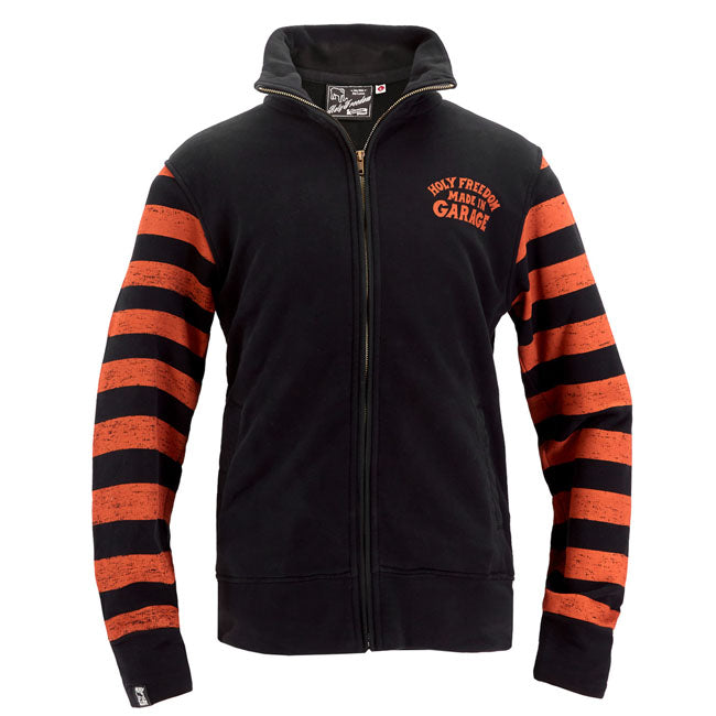 Holy Freedom Garage Zip Sweatshirt Orange/Black Sweatshirts Holy Freedom