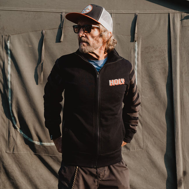 Holy Freedom Chop Zip Sweatshirt Black/Grey Sweatshirts Holy Freedom