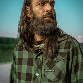 Holy Freedom Jessie James Flannel Shirt Green Shirts Holy Freedom