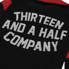 13 1/2 Outlaw half-zip sweater black/red SWEATSHIRTS 13 And A Half Company