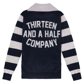 13 1/2 Outlaw half-zip sweater navy/offwhite SWEATSHIRTS 13 And A Half Company