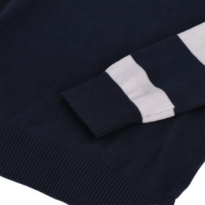 13 1/2 Outlaw half-zip sweater navy/offwhite SWEATSHIRTS 13 And A Half Company