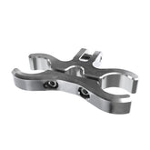 T Bar 3" (76mm) Extension Clamp, Raw Machined Finish Gauge Mount Kraus Motor Co.