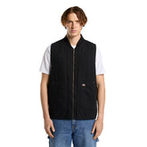 Dickies Quilted Canvas Vest, Black Vests Dickies S