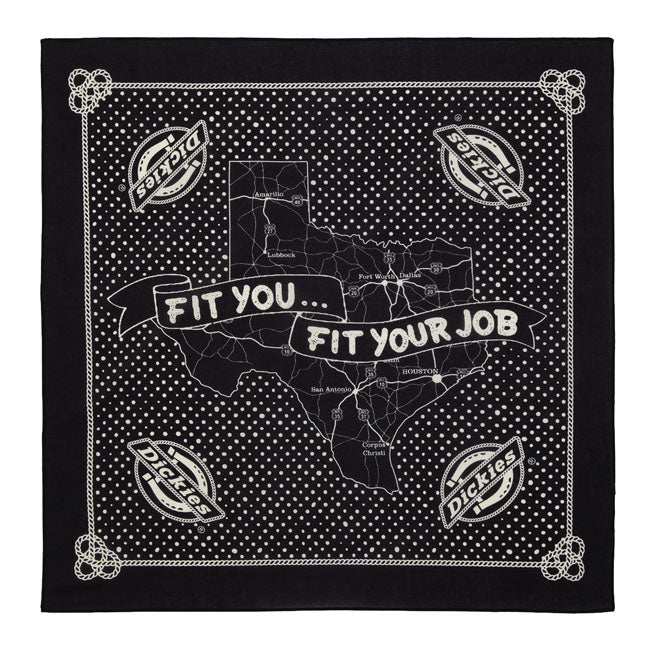 Dickies Slayden Bandana, Black Scarfs Dickies