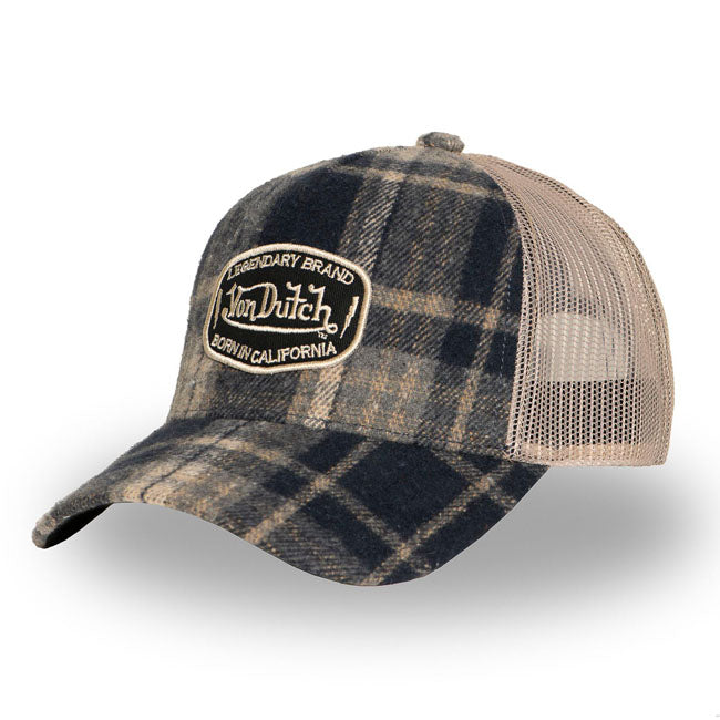Von Dutch Carreaux cap gray CAPS Von Dutch